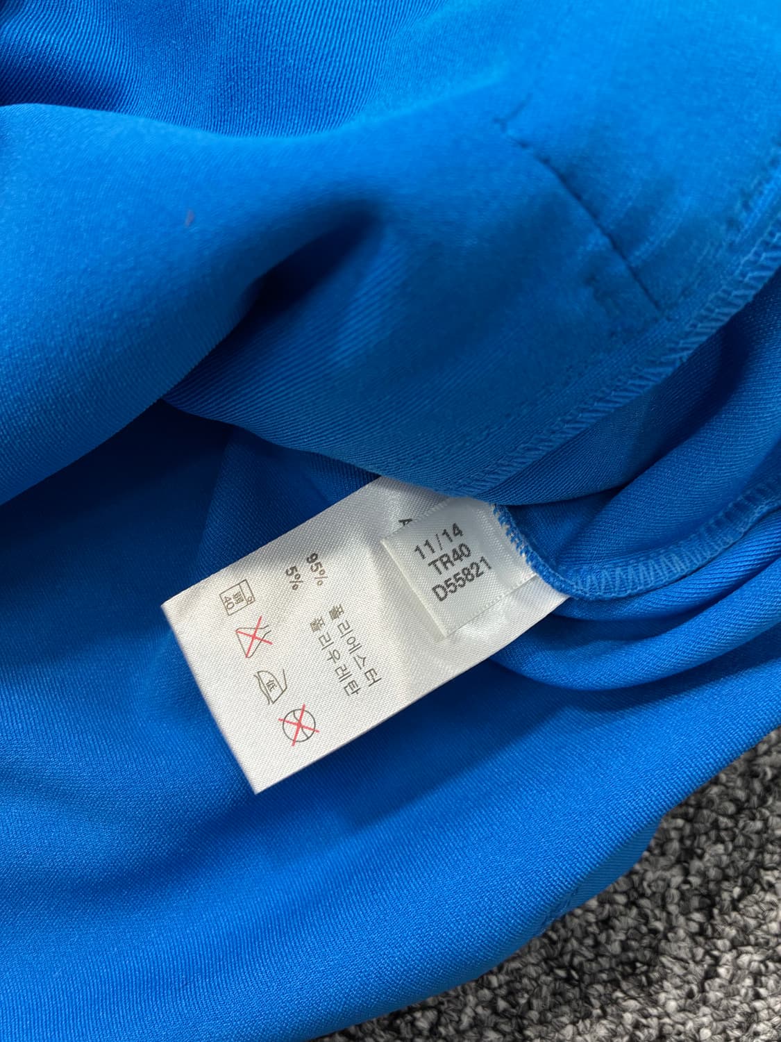 아디다스 블루 삼선 트랙탑 져지 L 상품이미지7