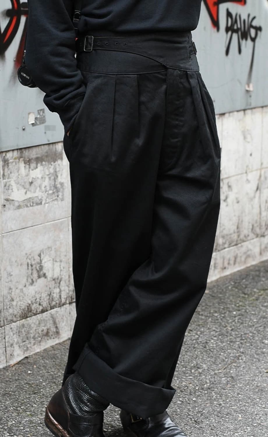 블랙사인 구르카 와이드 치노팬츠 블랙 32 상품이미지2