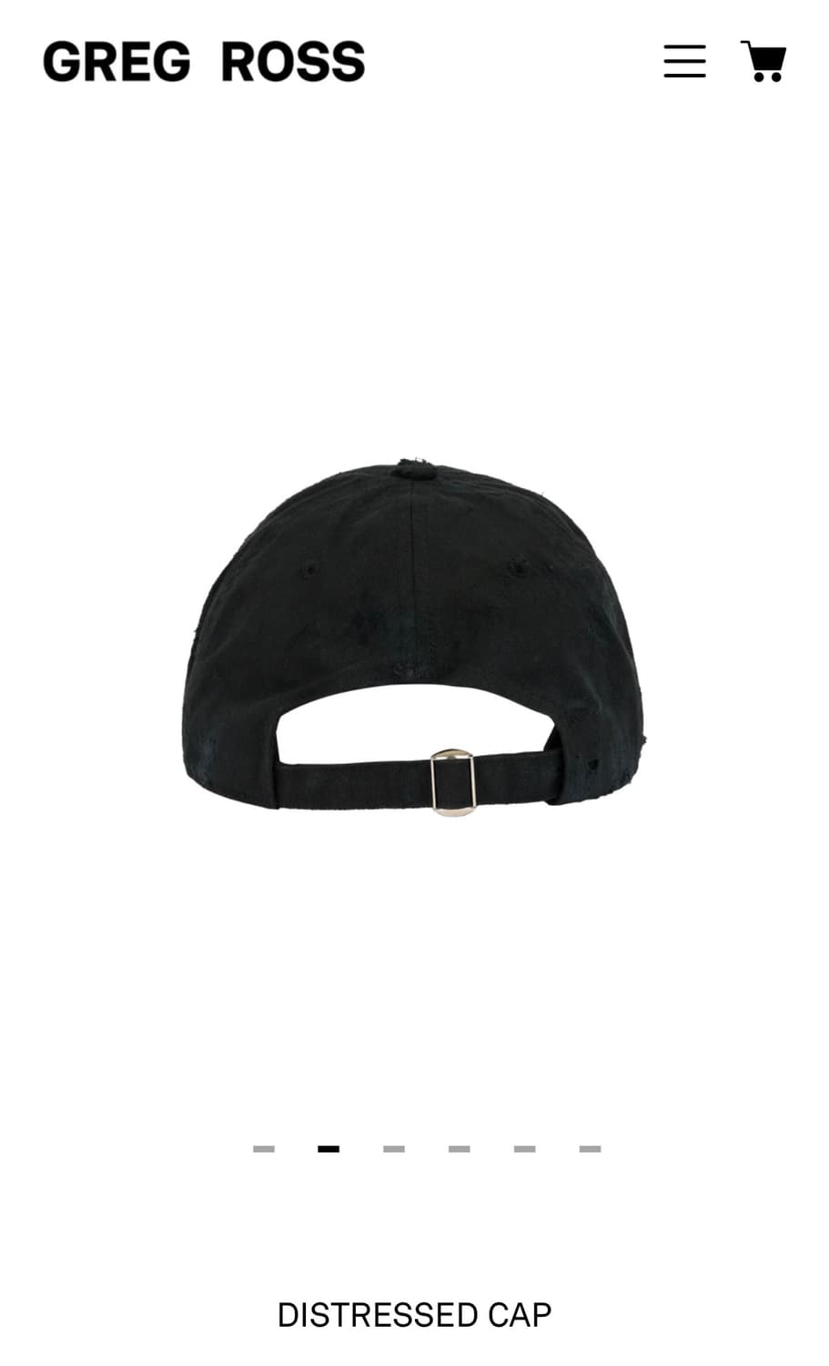 [OS] GREG ROSS distressed cap  상품이미지2