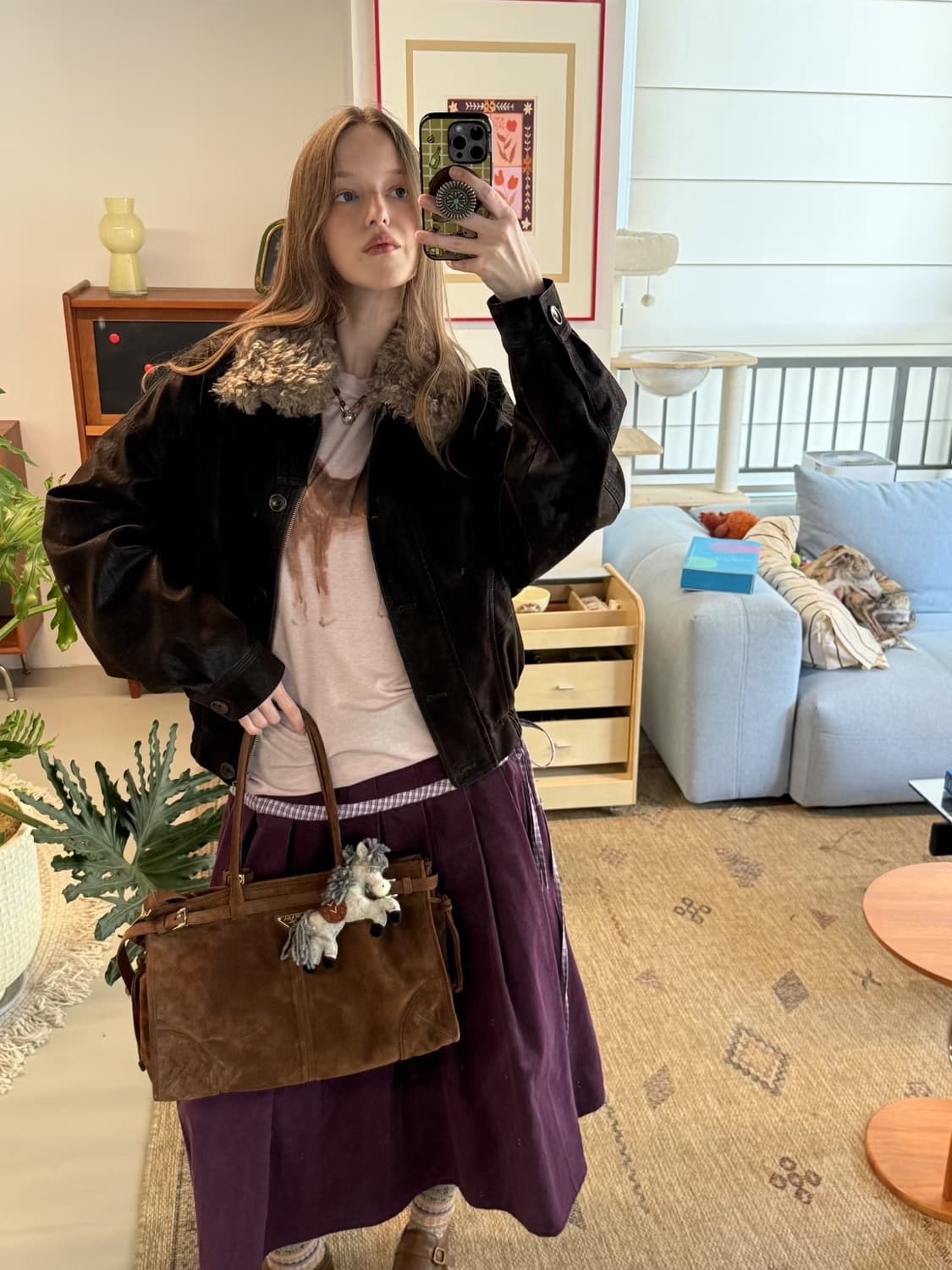 Local tag 가죽 코트 상품이미지7