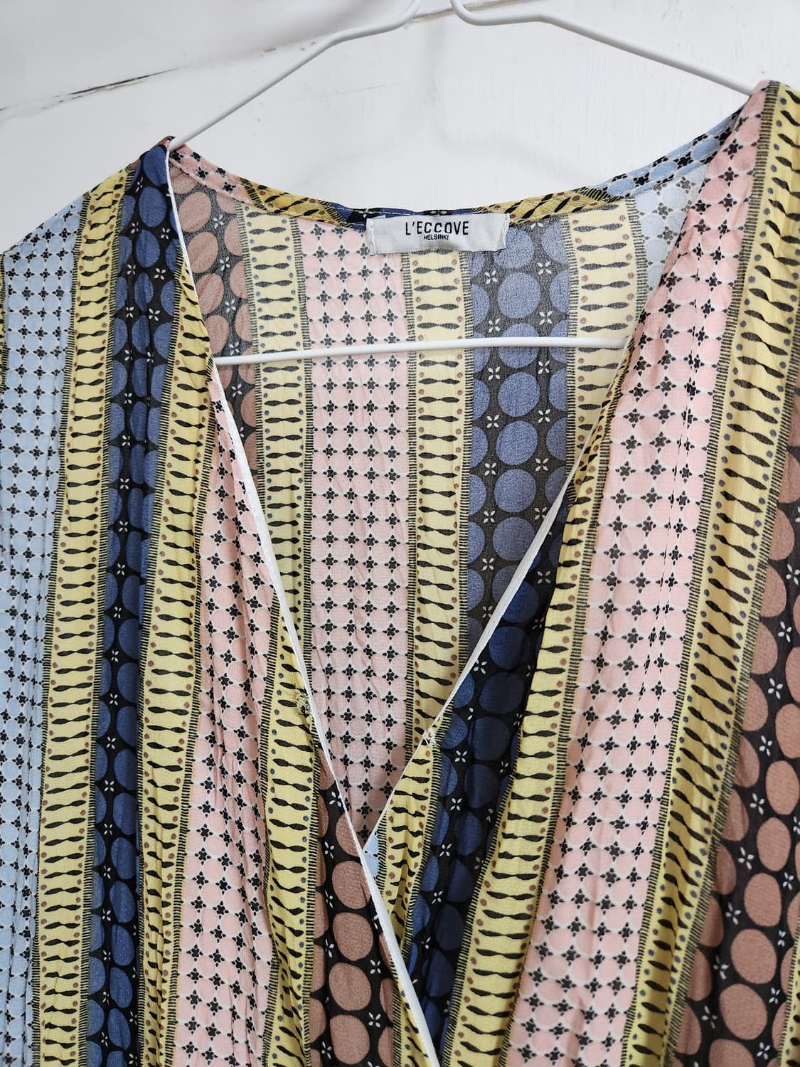 L'ECCOVE 스트라이프 패턴 롱 원피스F 상품이미지6