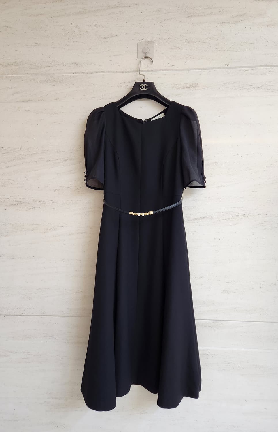 JJ지고트 시스루 슬리브리스 원피스 55사이즈 상품이미지6