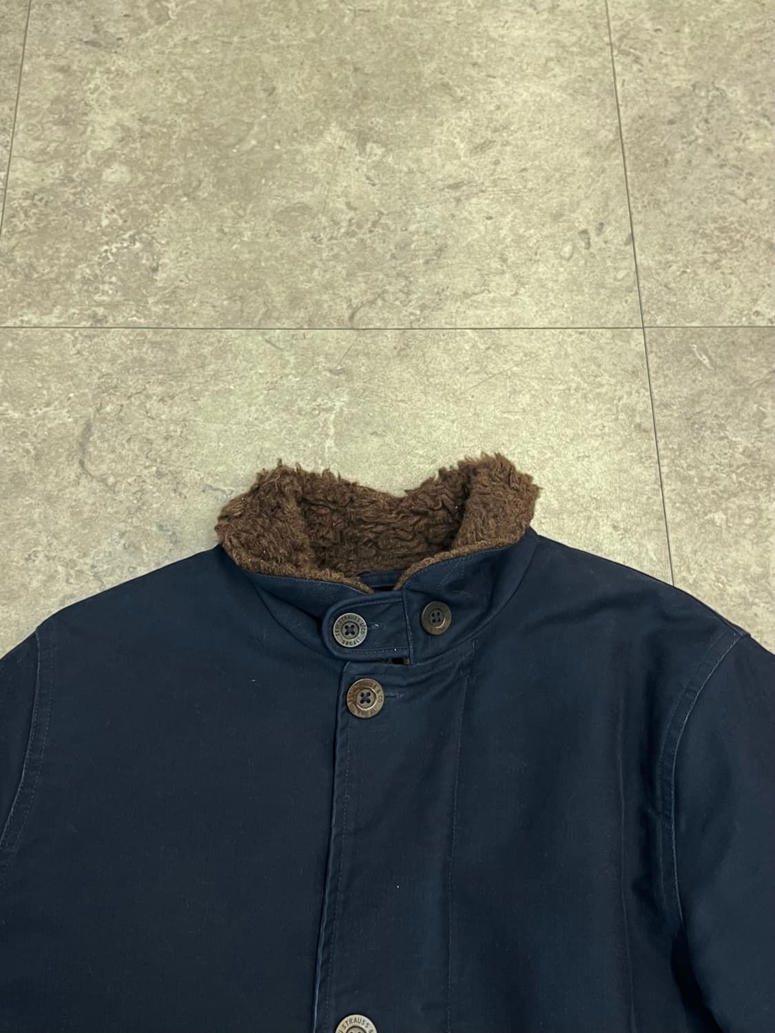 리바이스 양털 자켓 네이비 S #csz2161 상품이미지5