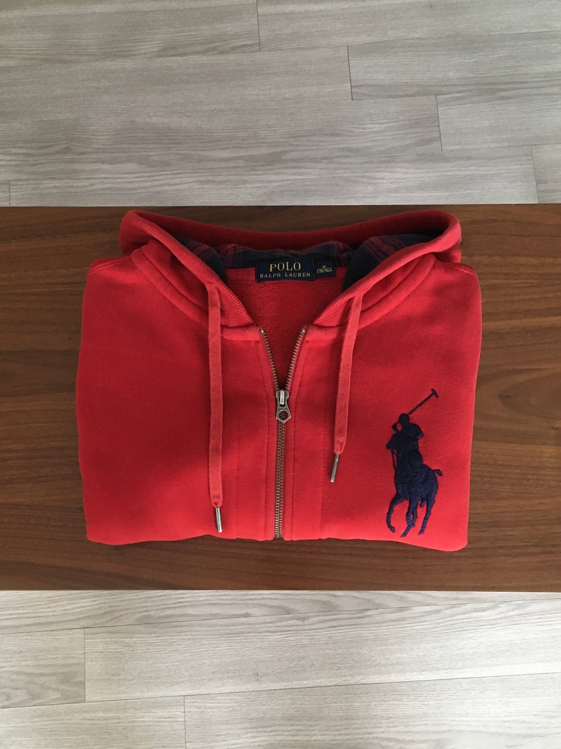 폴로 빅포니 후드집업 레드 상품이미지1