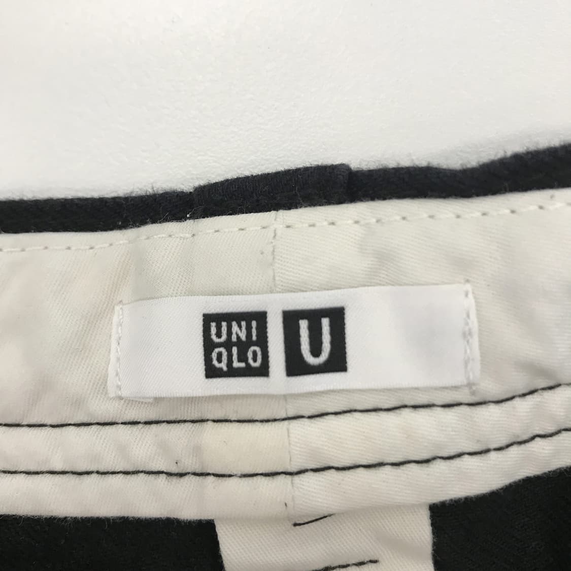 유니클로U 와이드핏 치노팬츠 블랙 [79] 상품이미지4