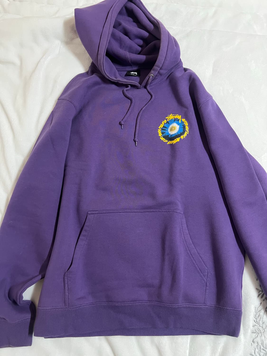 스투시 코스모스 후드 퍼플 L사이즈 상품이미지2