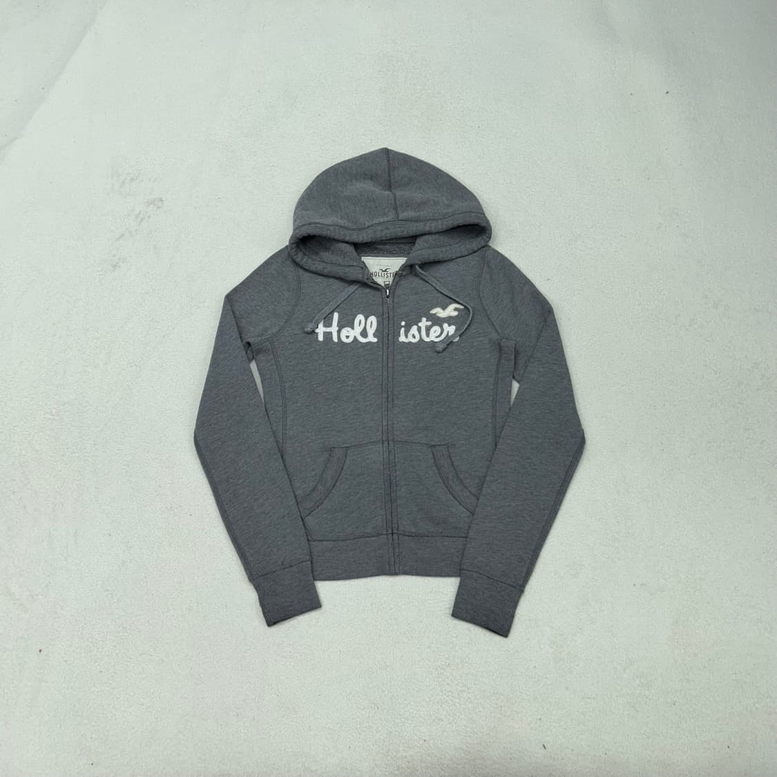 Hollister gray hood zip-up 상품이미지4