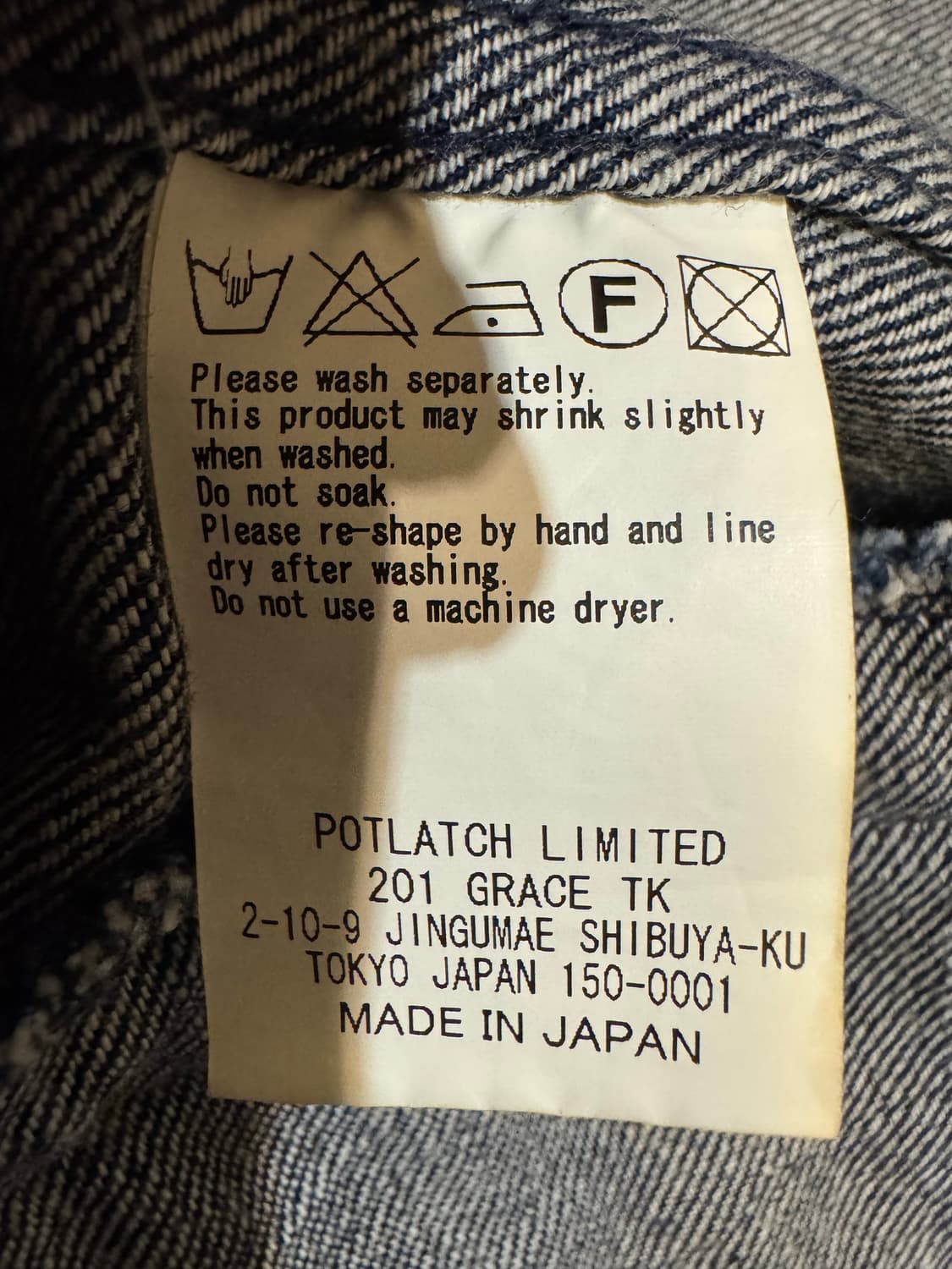 [L] 카브엠트 히든 버튼 데님 자켓 인디고 상품이미지8