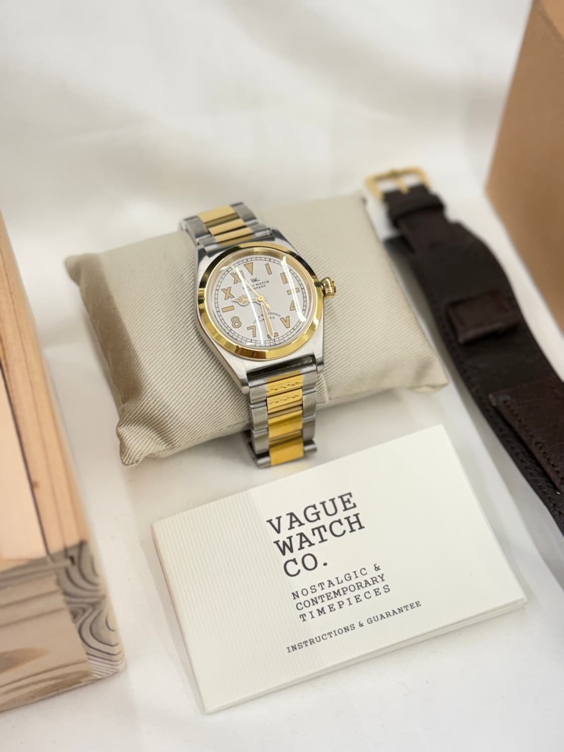 [별주]VAGUE WATCH Vabble Combi 오스트리치 벨트 상품이미지8