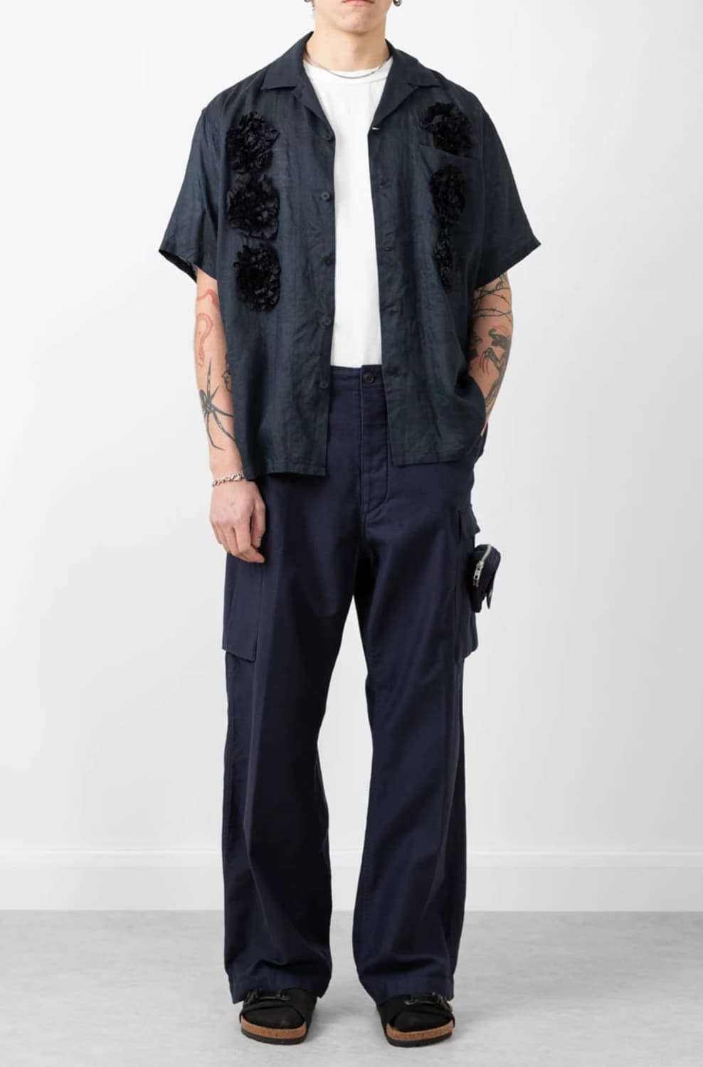 [46][M] 토가 비릴리스 코튼 카고 팬츠 네이비 상품이미지10