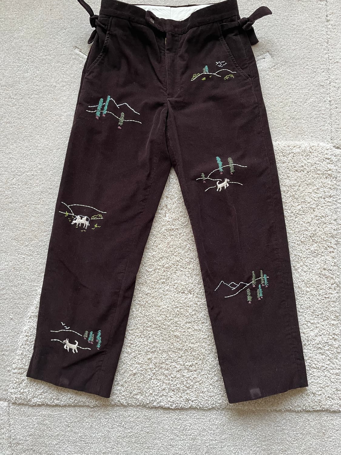 보디 자수 코듀로이 팬츠 (30-31) 상품이미지5