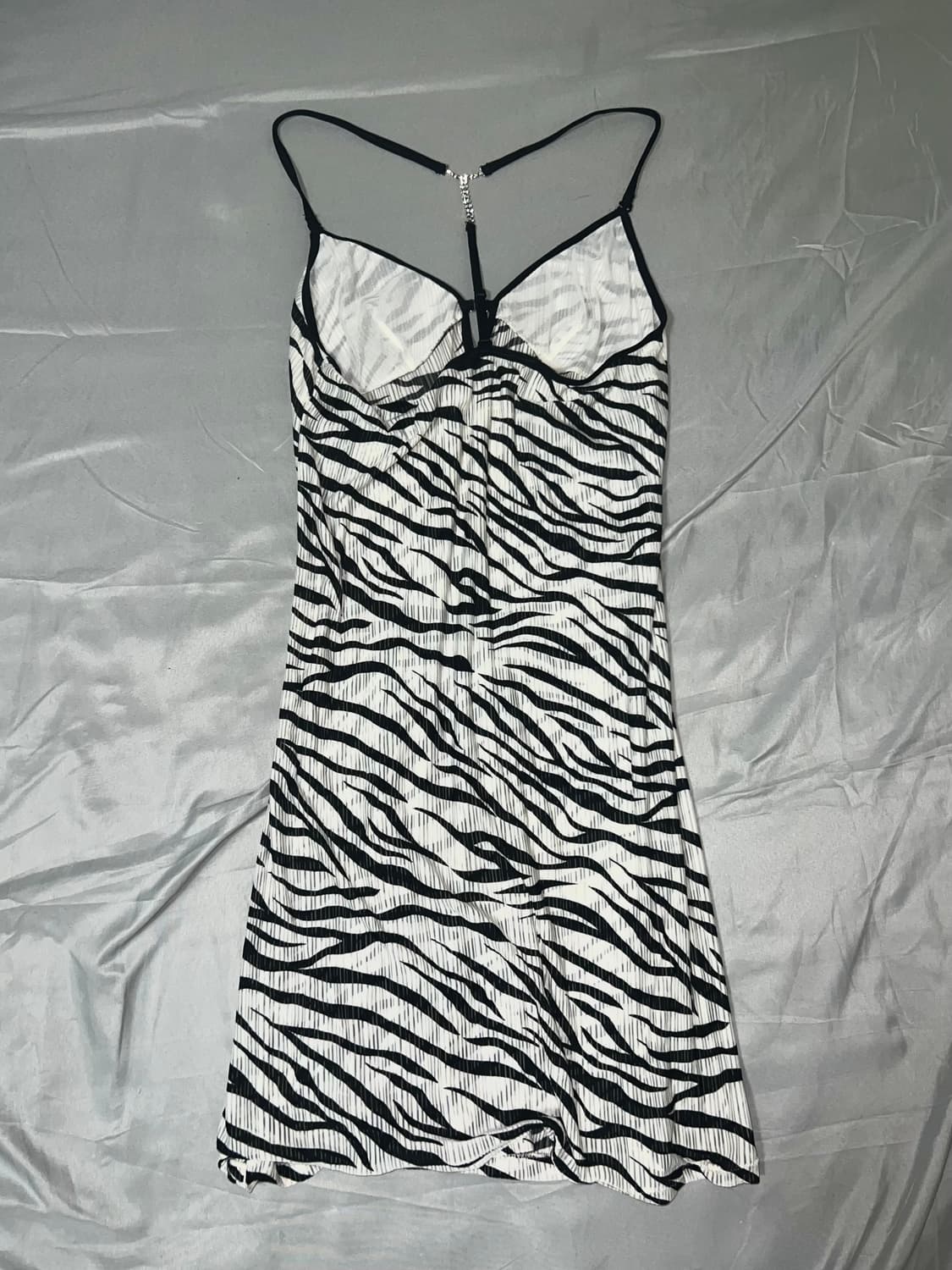 ✨vintage zebra slip dress✨ 상품이미지3