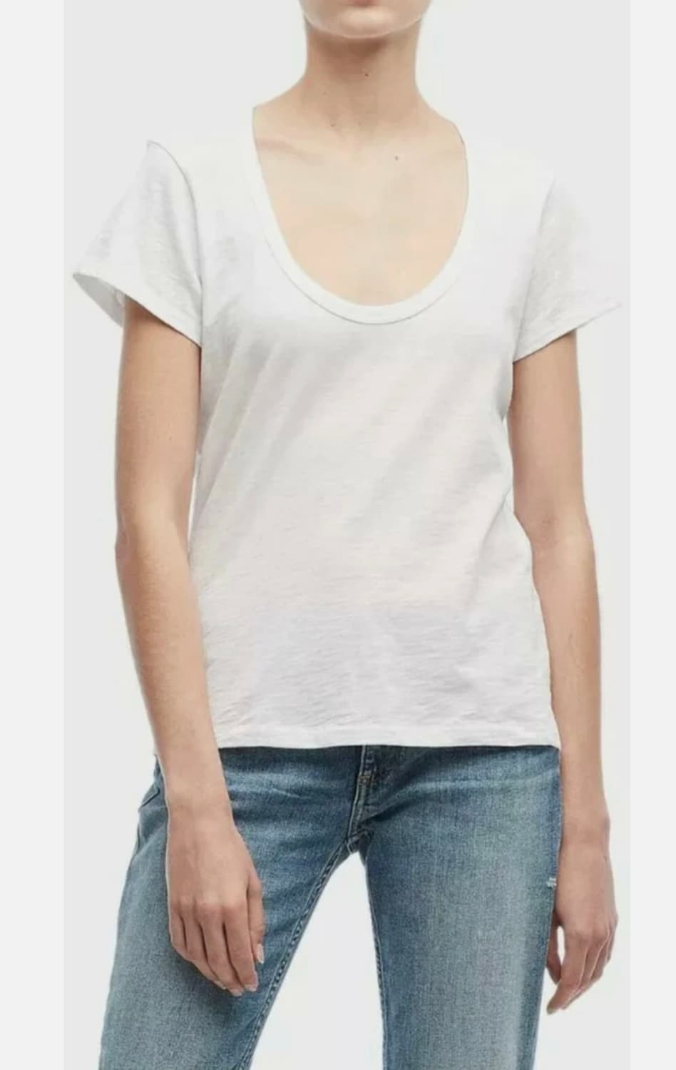 Rag&Bone랙앤본 U넥 화이트 티 상품이미지3