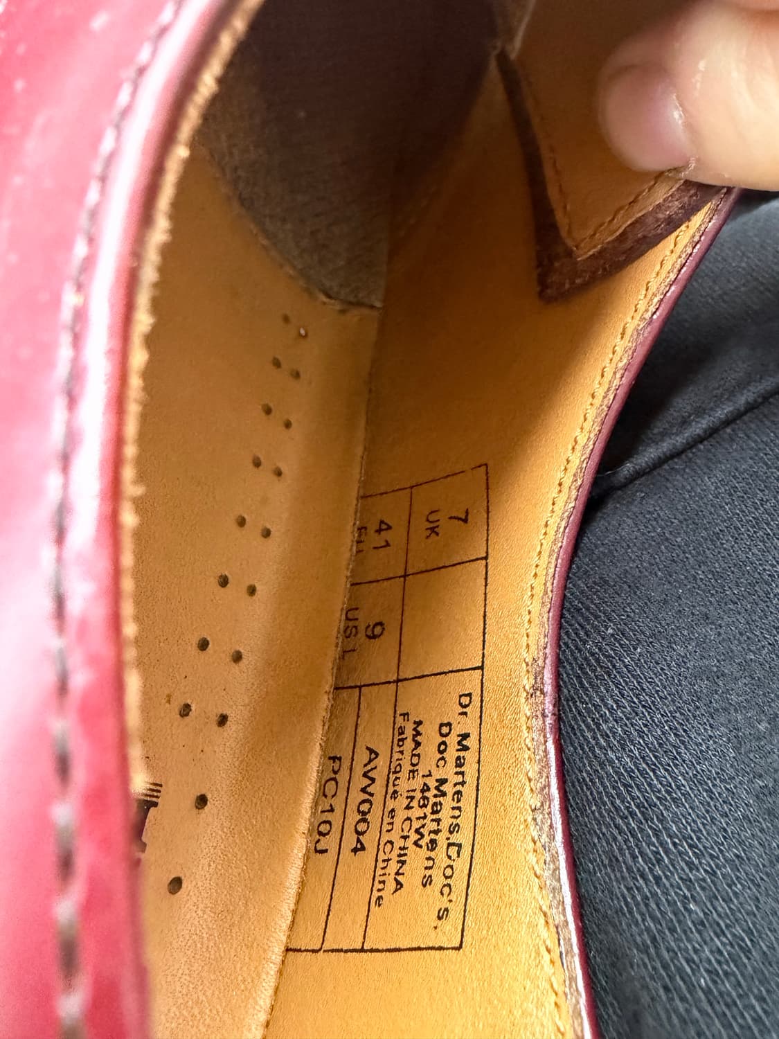 닥터마틴 1461 체리레드 상품이미지4