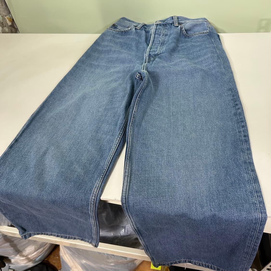 우먼S 코스 COS 버튼플라이 와이드핏 배기 데님팬츠 상품이미지3