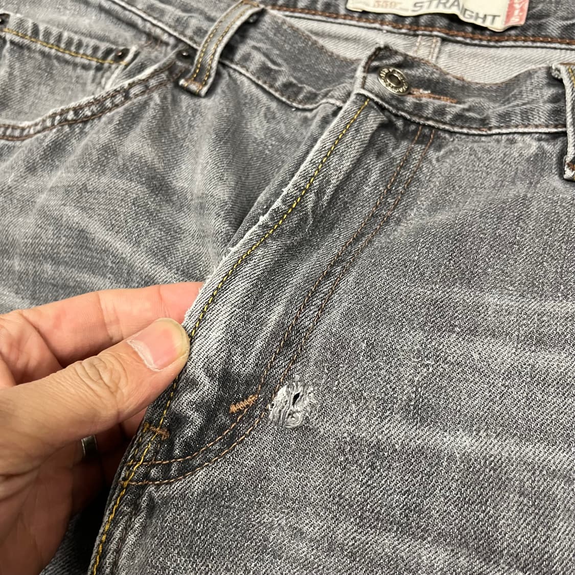 00s Levis559 그레이 워싱진 (36”) 상품이미지6