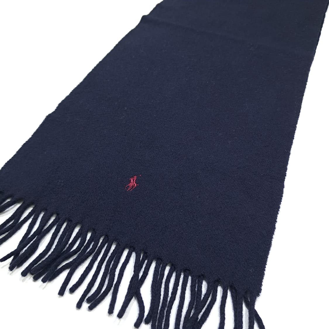 MX480 폴로 90s 스코틀랜드판 램스울 네이비 머플러 목도리 상품이미지3