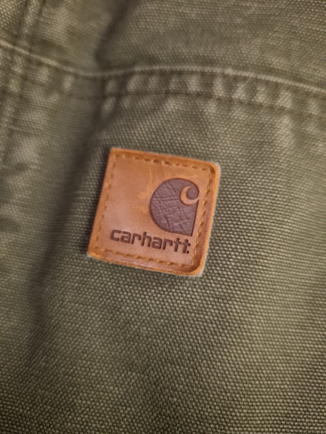 오리지날 구형 칼하트 J-130 모스그린 덕액티브 후드자켓 상품이미지3