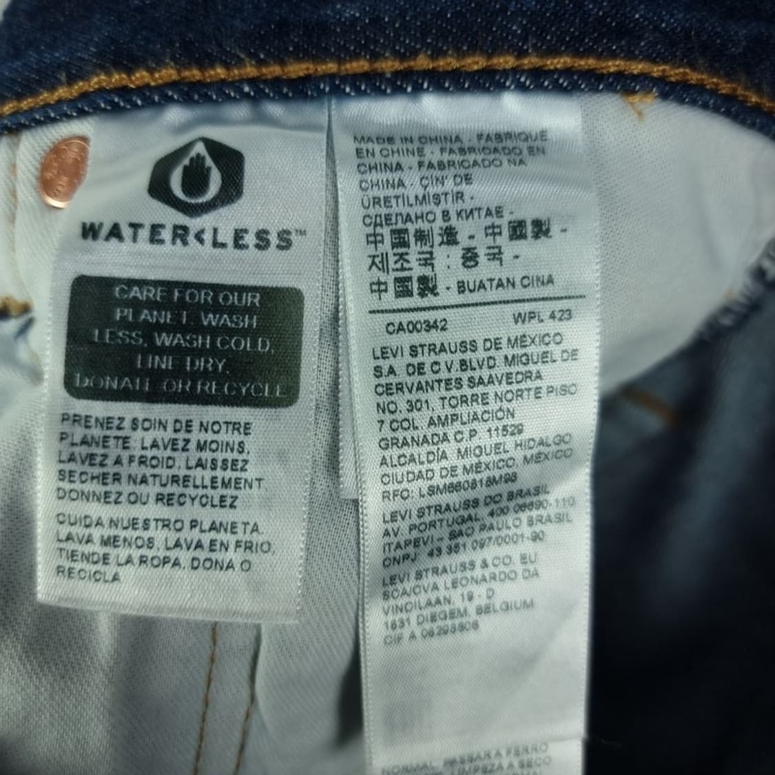 [리바이스] 501 생지 인디고 데님 팬츠 청바지 M19987 상품이미지9