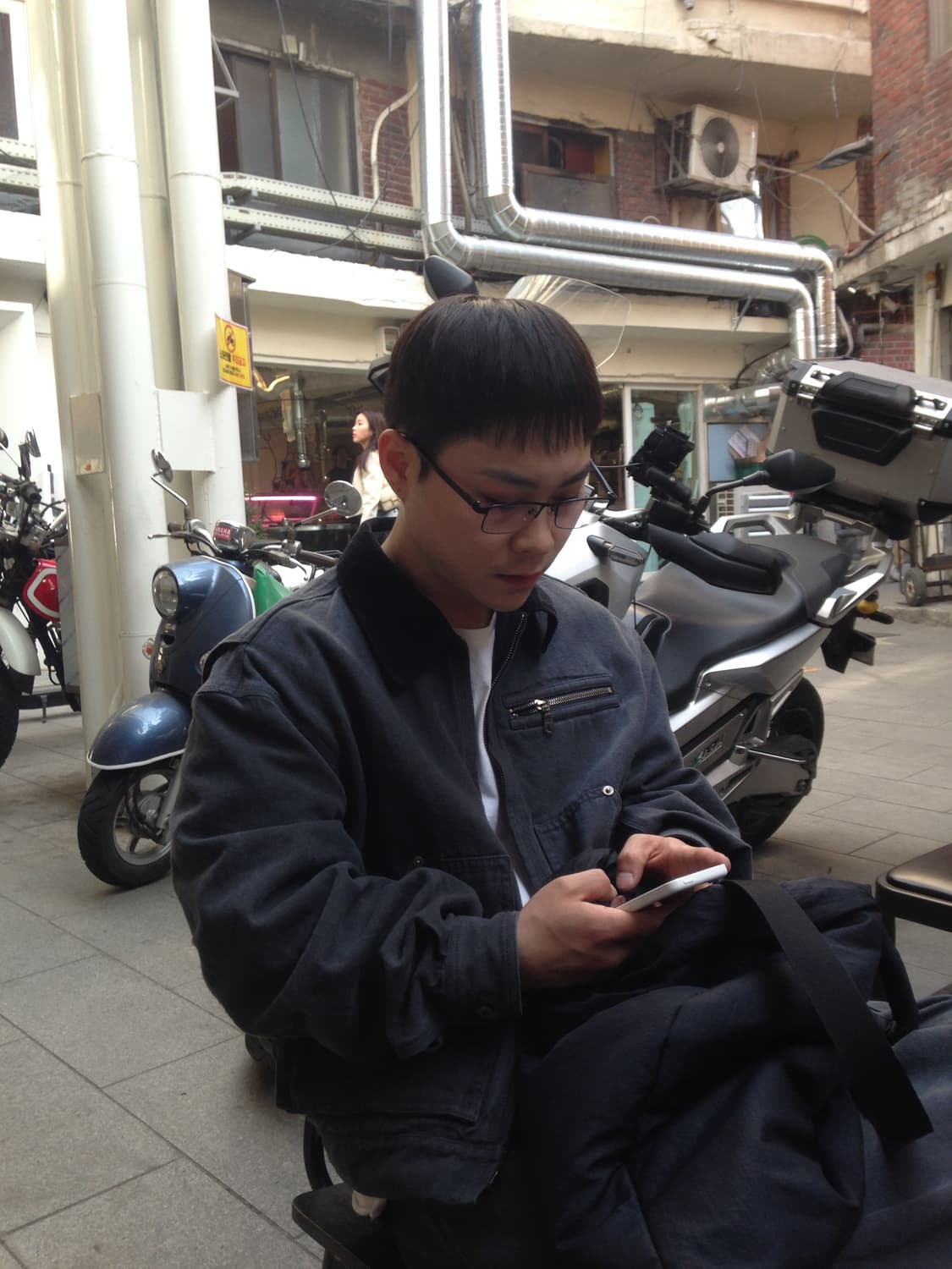 쿠어 오버다잉 페이디드 워크 자켓 상품이미지2