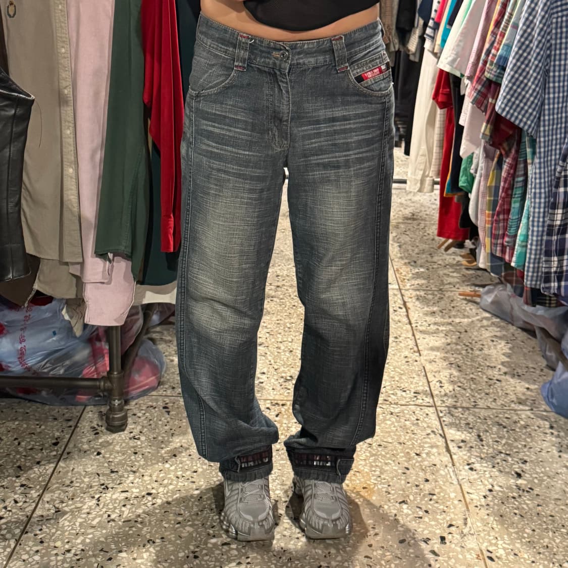 FUBU 푸부 디테일 베기 와이드 팬츠 상품이미지4
