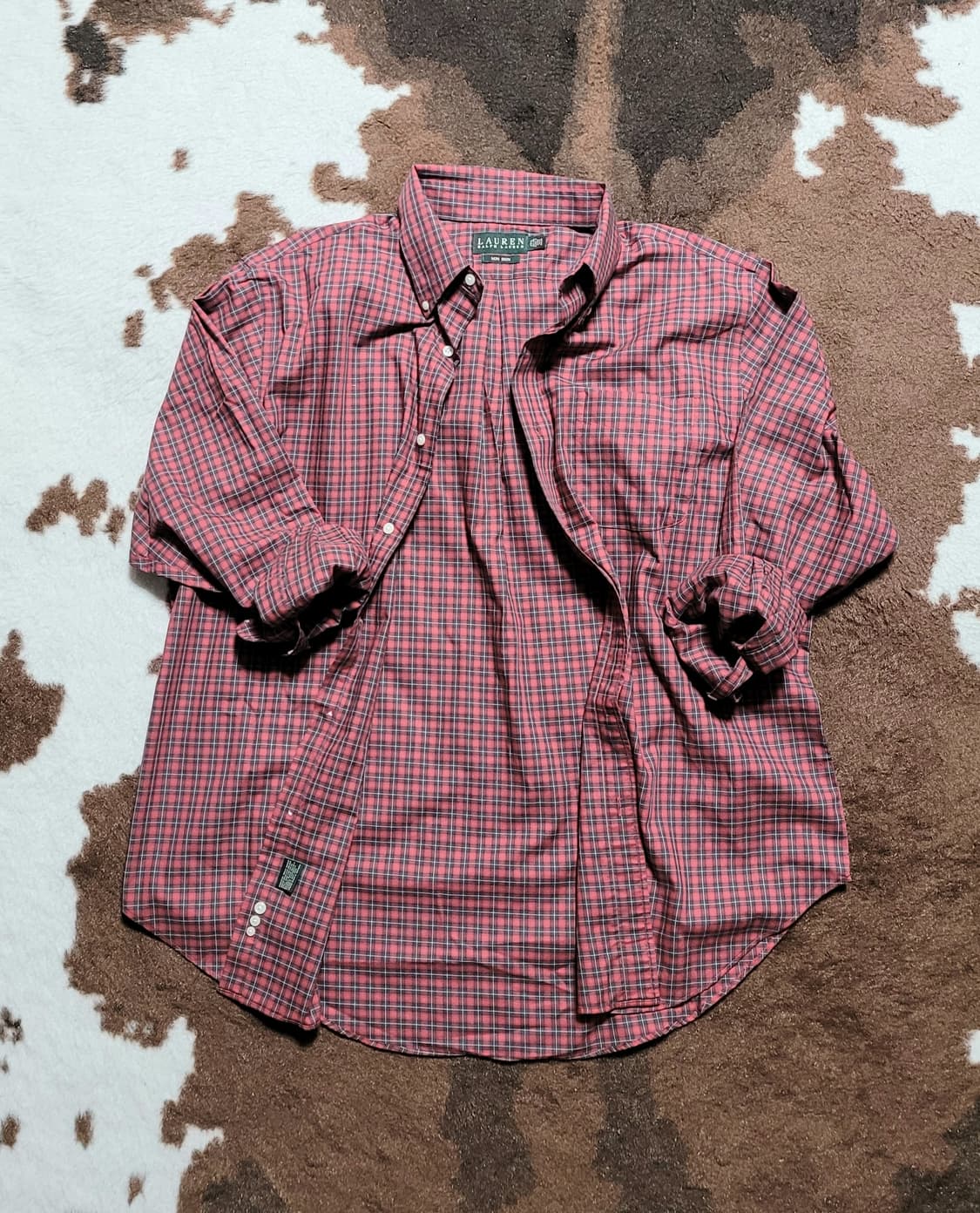 폴로 랄프로렌 남성용 체크 남방(XL) 상품이미지5