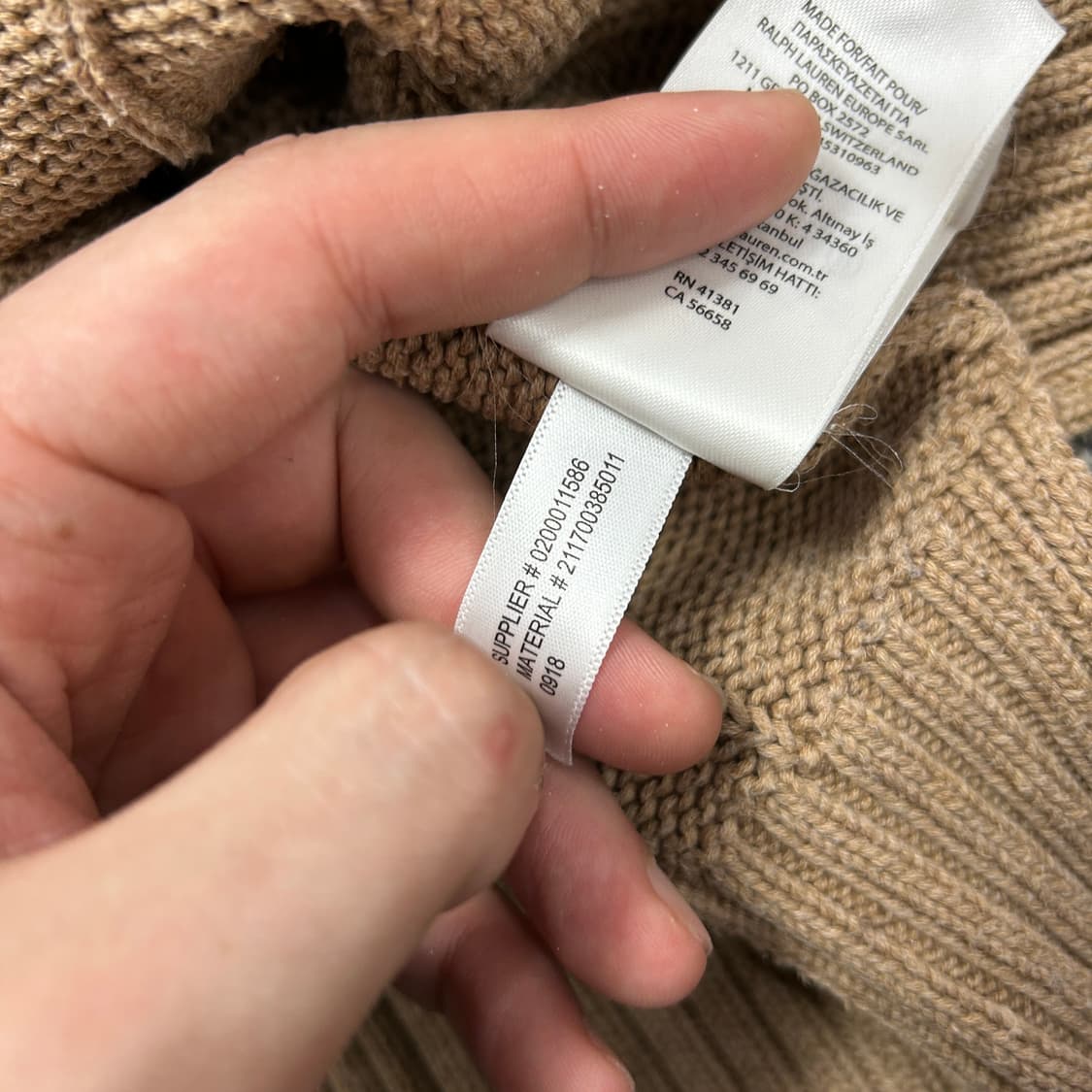 폴로 롤넥 우먼스 케이블 니트(S) 상품이미지4