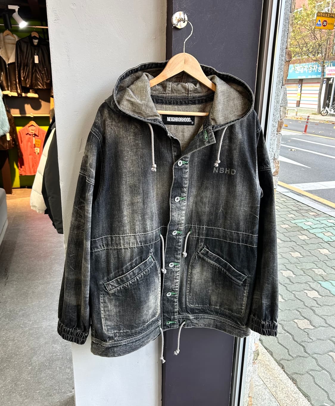 M/ 네이버후드 워시드 후디 청자켓 상품이미지2