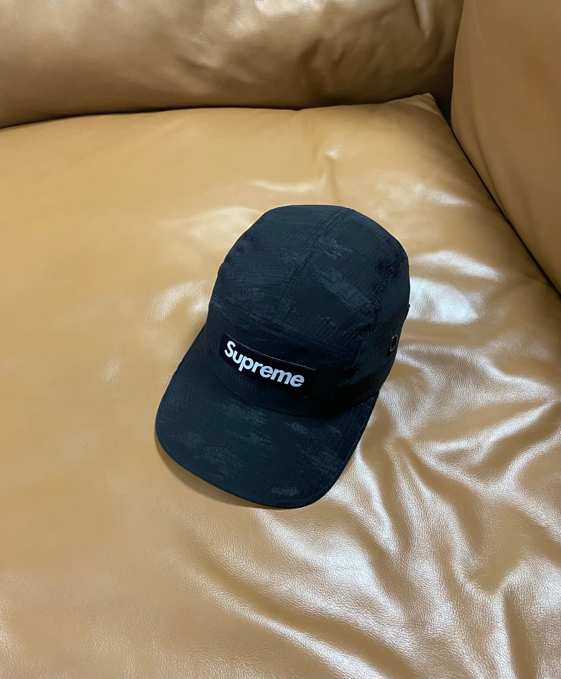 Supreme 슈프림 블랙 카모 캠프캡 모자 상품이미지1