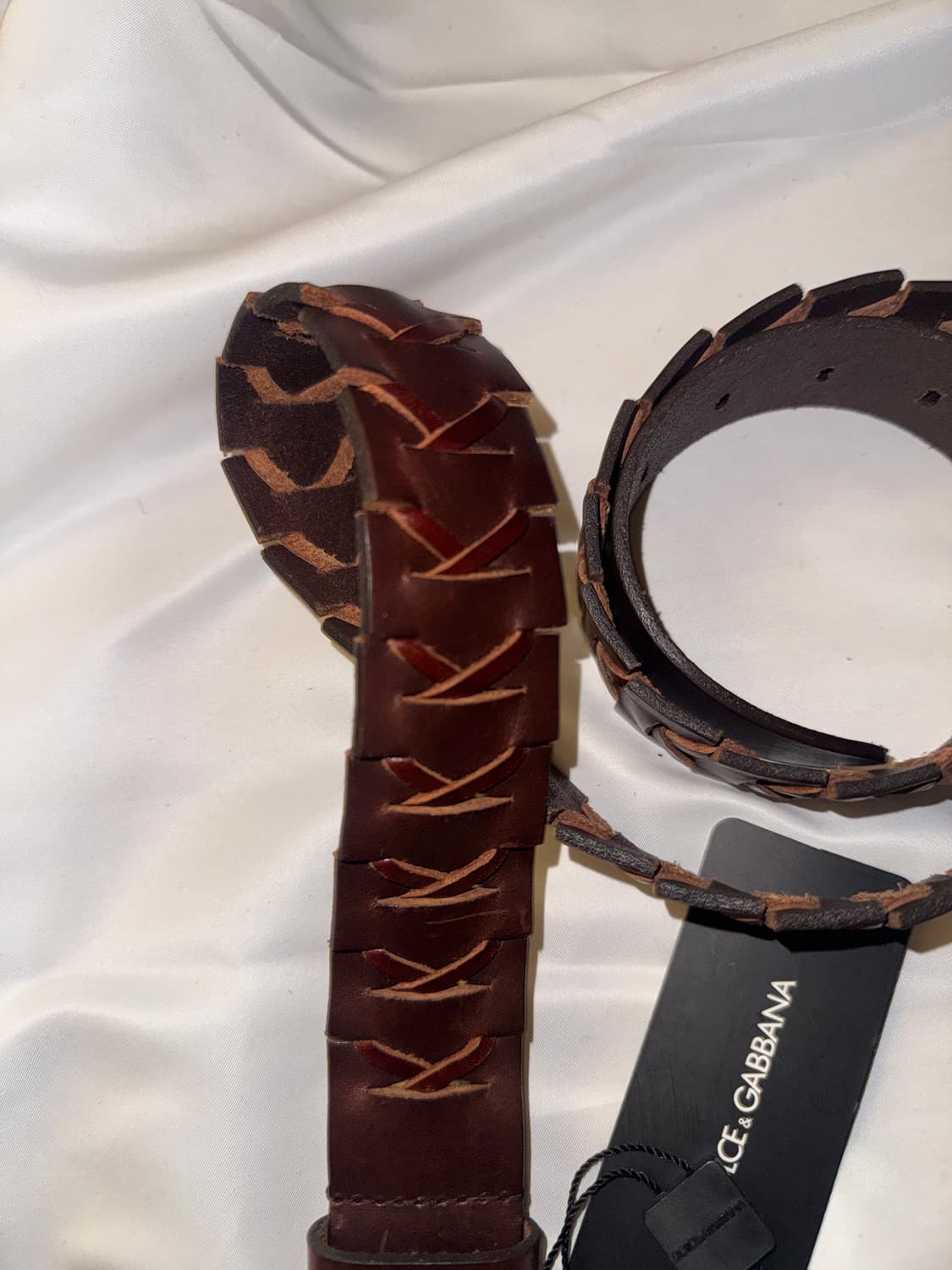 돌체앤가바나 아카이브 브레이드 레더 벨트 상품이미지3