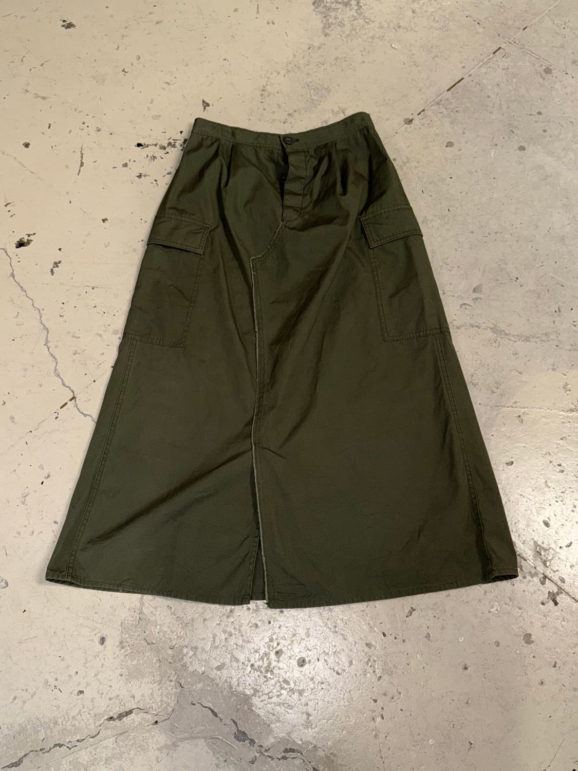 khaki pocket detail long sk 상품이미지5