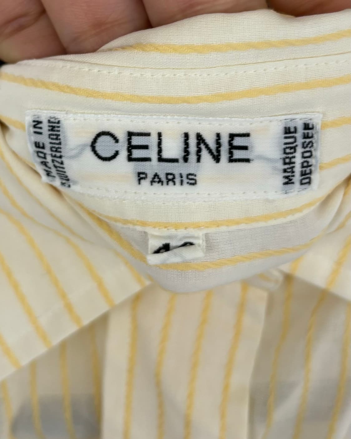 셀린느 옐로우 스트라이프 셔츠 상품이미지7