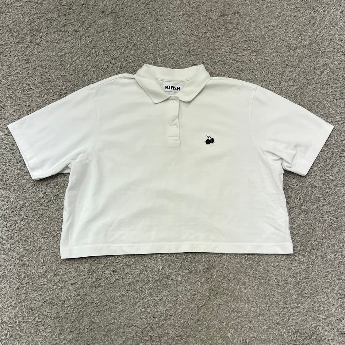 [우먼100] 키르시 크롭 반팔 카라티 상품이미지2