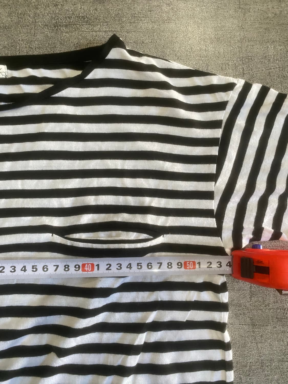 일본빈티지 Honeysochle 올드스쿨아메카지 스트라이프 반팔티셔츠 상품이미지3