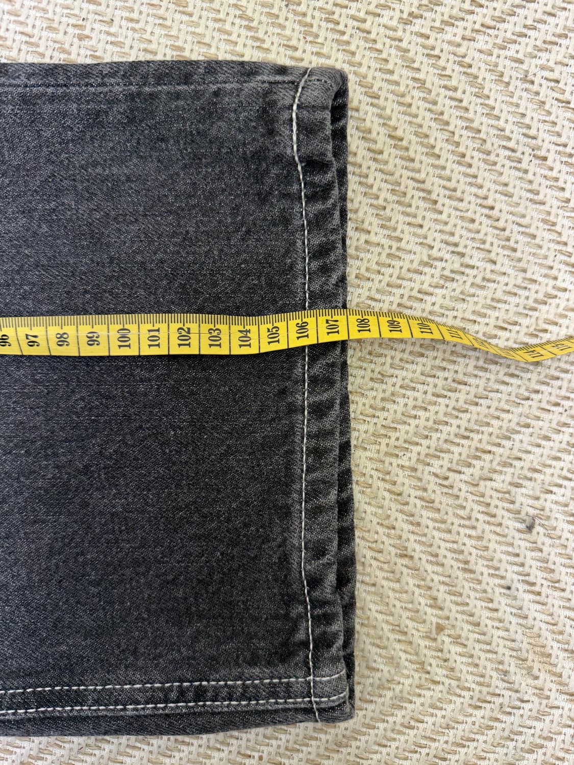 새제품) 브랜디드인더스트리 데님 팬츠 블랙 30 상품이미지8