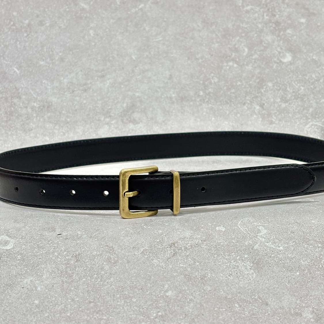 Oribell 새틴 골드 버클 이탈리아 소가죽 베이직 벨트 상품이미지8