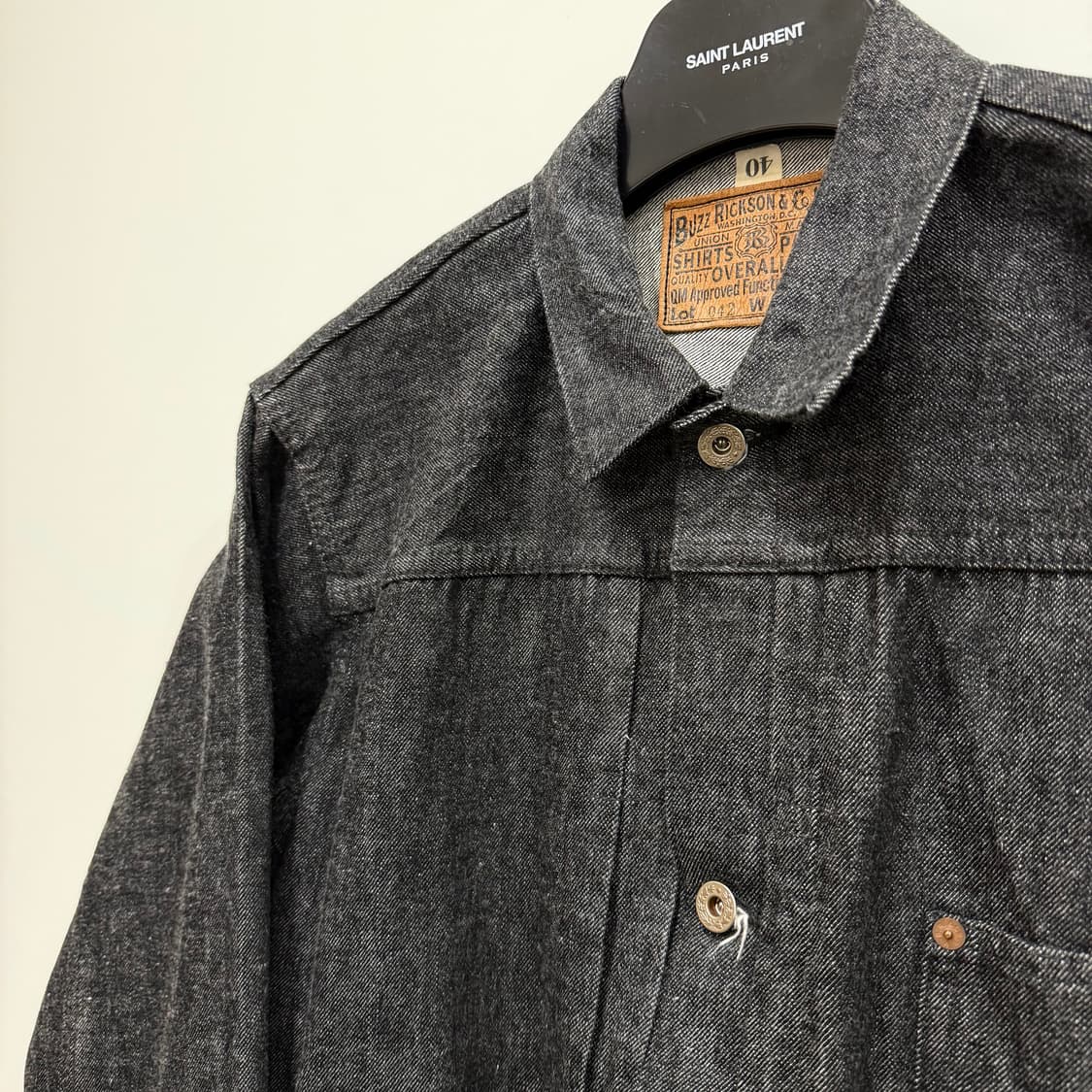 버즈릭슨 WW2 대전판 블랙 데님 40 사이즈 팝니다 상품이미지3