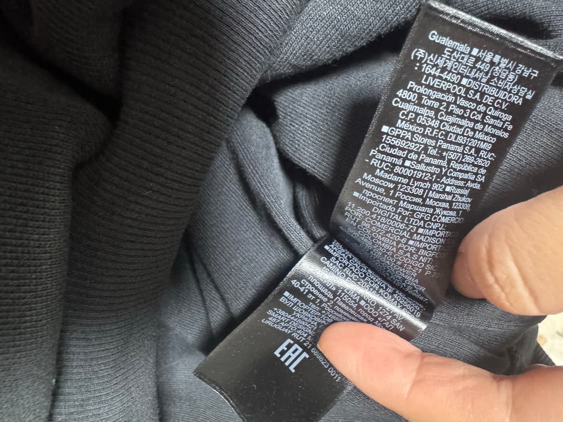 L 라지새상품 이지 갭 엔지니어드 바이 발렌시아가 도브 후드 워시드 블랙 상품이미지3