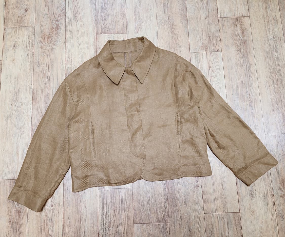 엣지(AtG) 스탠카라 린넨자켓 55-66 상품이미지4