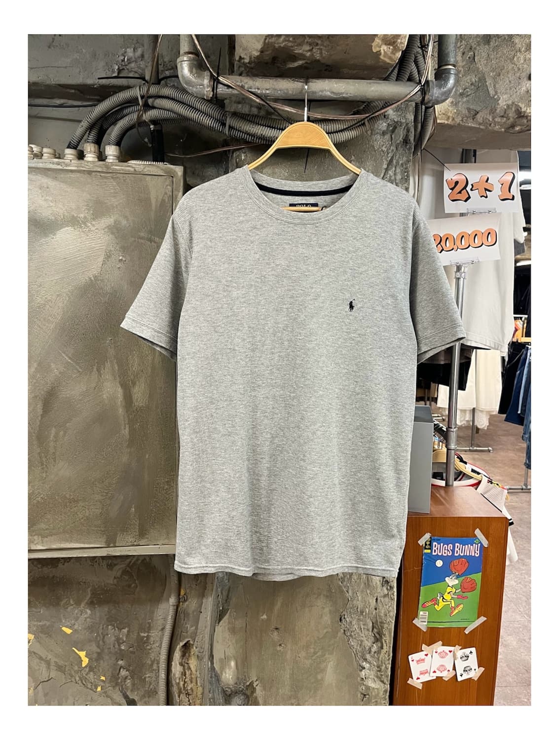 폴로 랄프로렌 와플 반팔티 그레이 XL #csz3994 상품이미지1