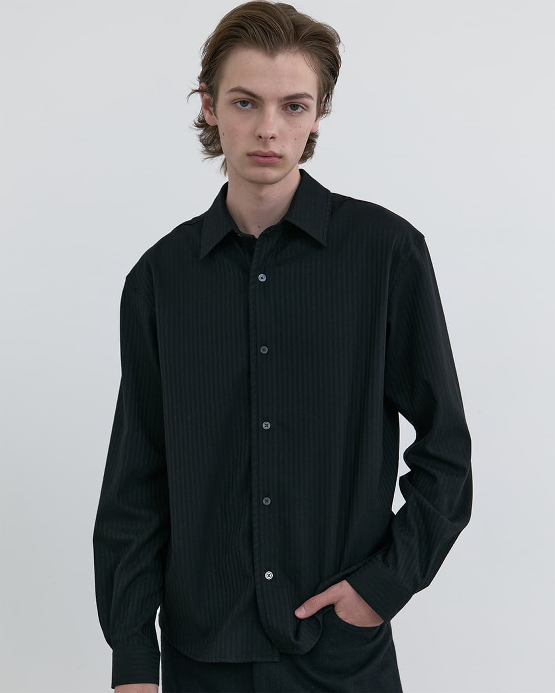 aieul harry shirts black stripe 상품이미지1