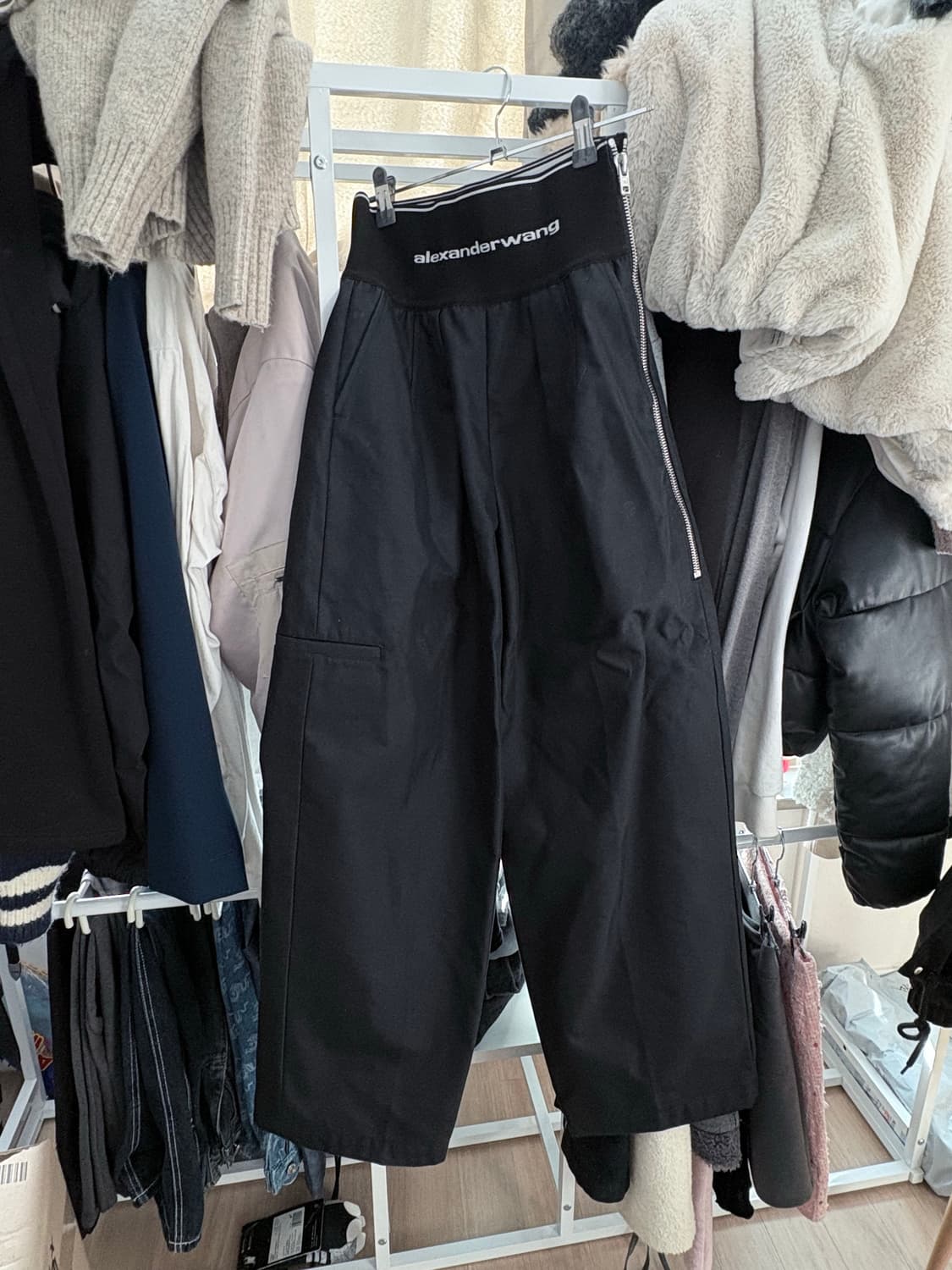 알렉산더왕 로고 캐롯 와이드팬츠 상품이미지2