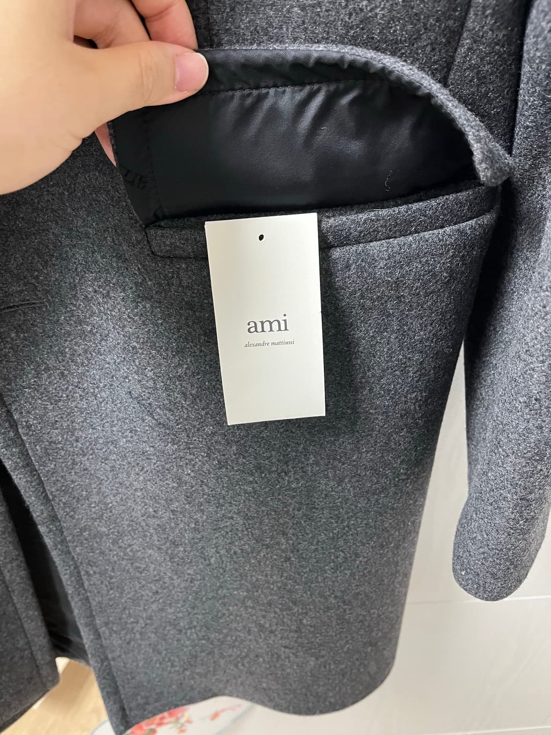 아미 회색 코트 50size 상품이미지8