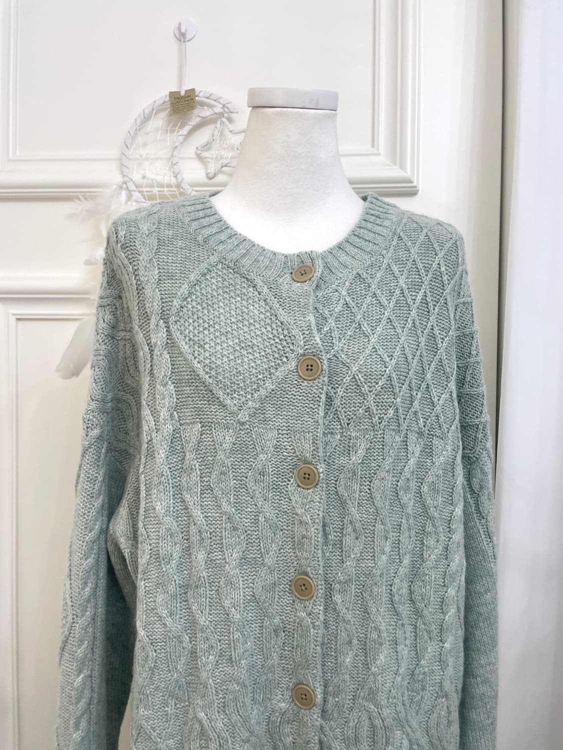 SM2 indi mint twist basic loose cardigan 상품이미지5