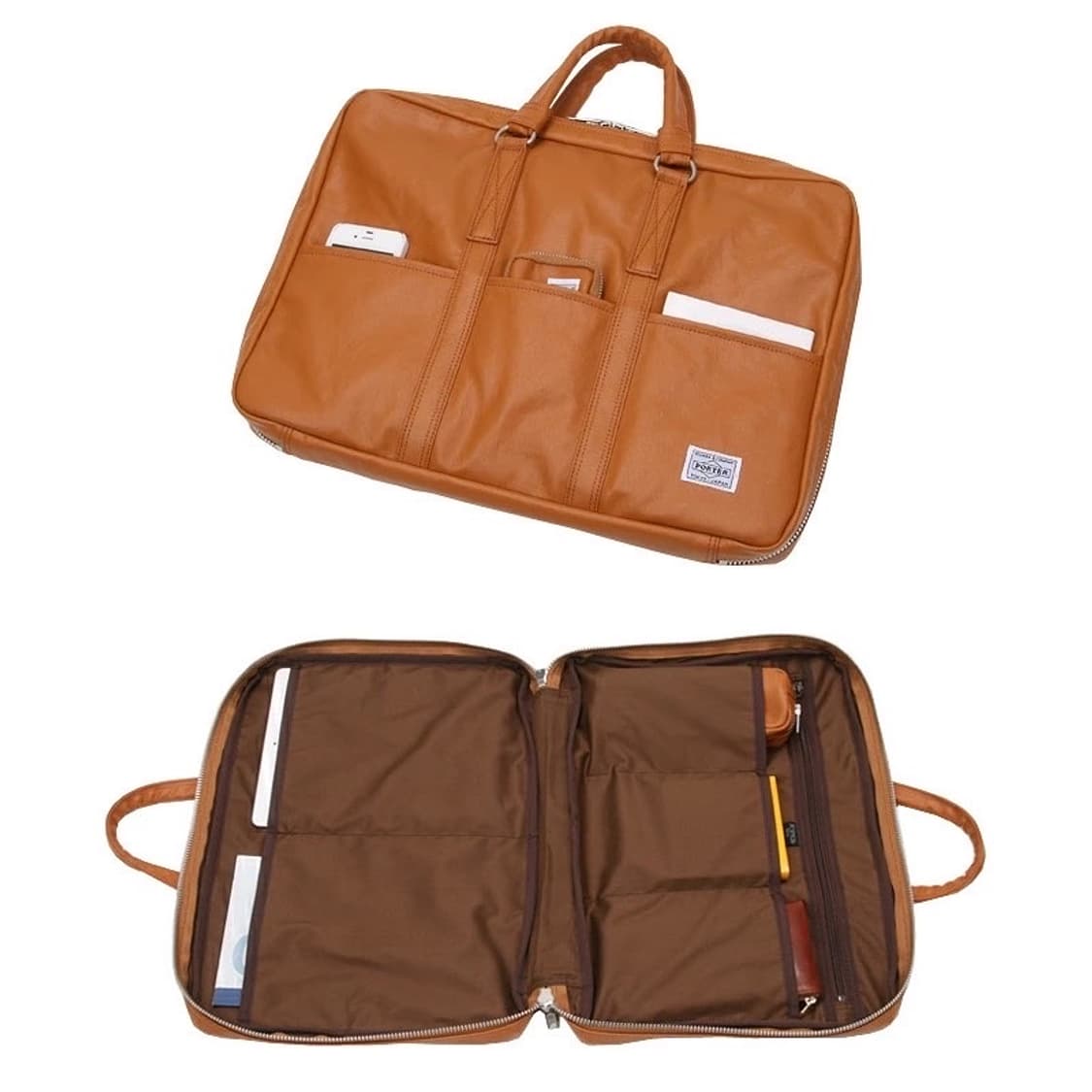 요시다포터 프리스타일 브리프케이스 카멜 상품이미지9