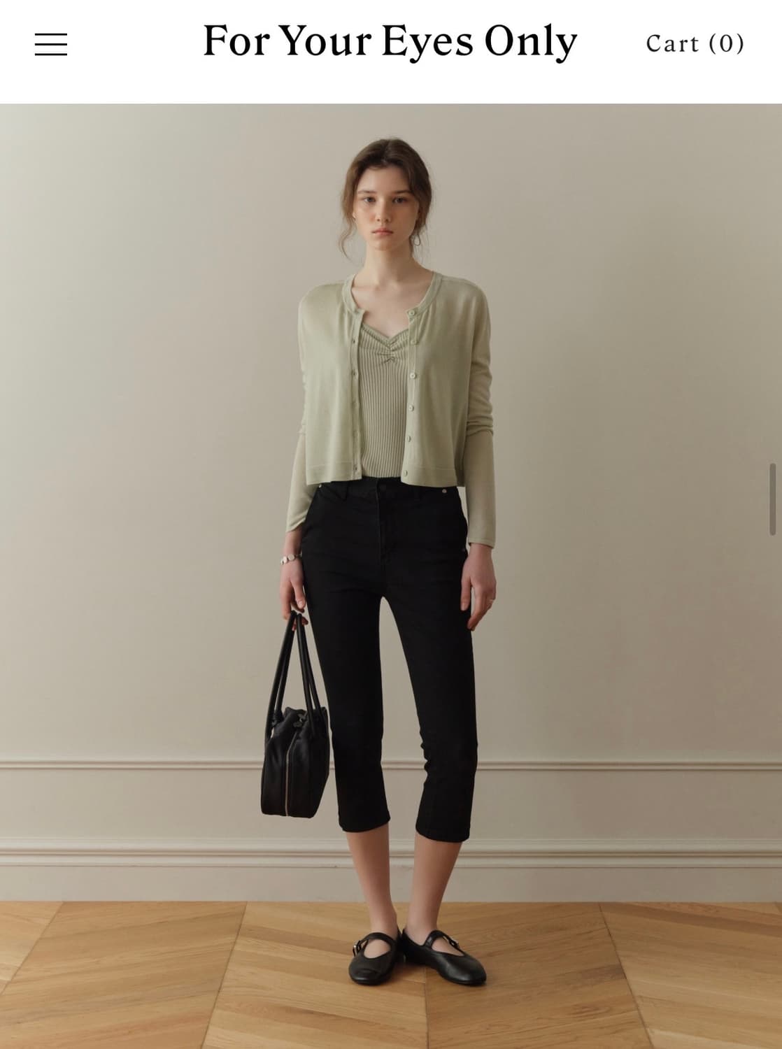 포유온 카프리팬츠 Clea Capri pants 블랙(34) 상품이미지5