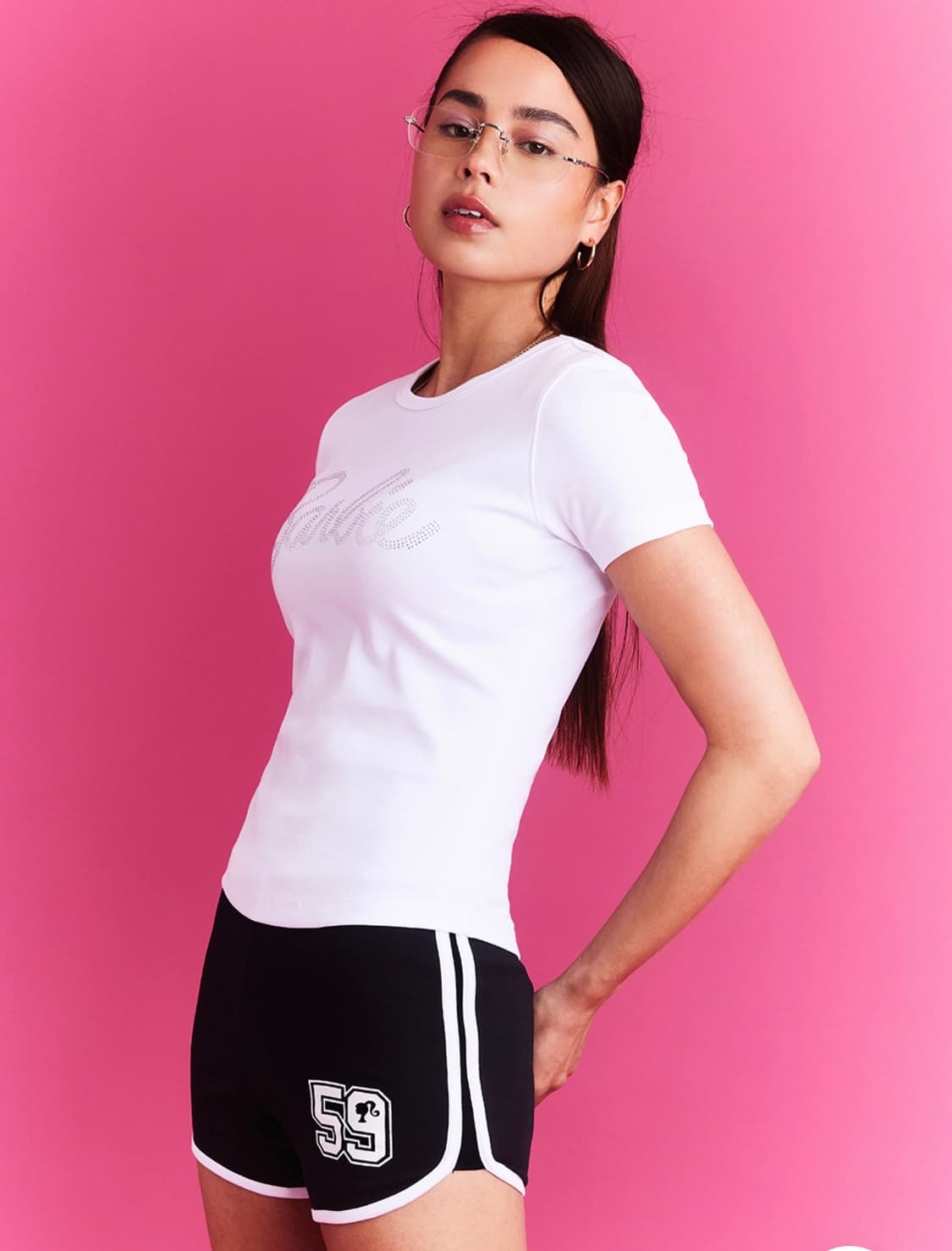 S) HDEX x 바비 콜라보 반팔 티셔츠 화이트 상품이미지6