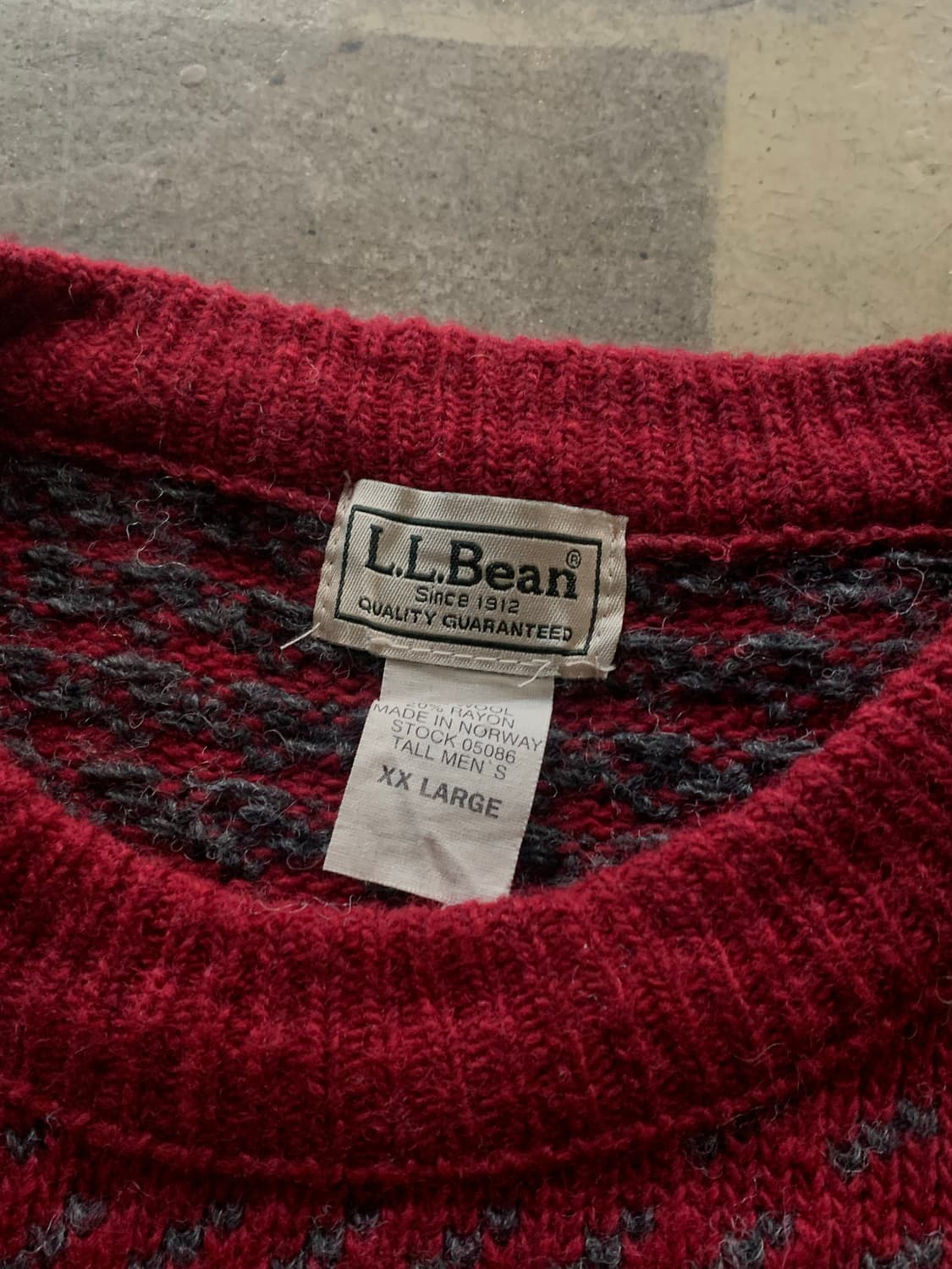 00s 엘엘빈 버드아이 노르위전 스웨터 상품이미지2