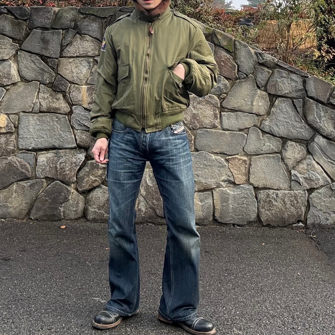 80~90s USA 스피왁 B-10 플라이트 자켓 상품이미지2