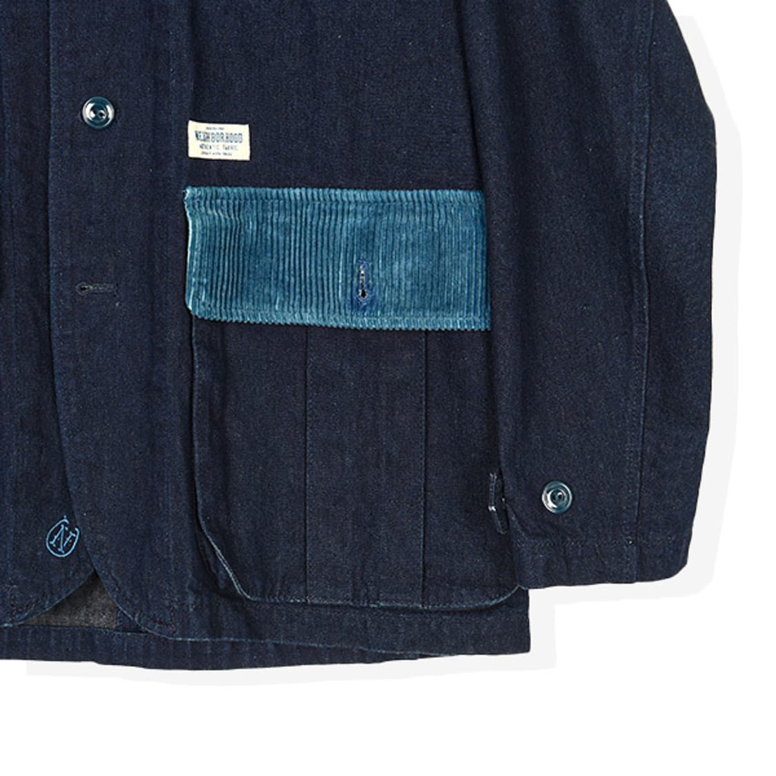 네이버후드 인디고 데님 초어 자켓 (S) 상품이미지4